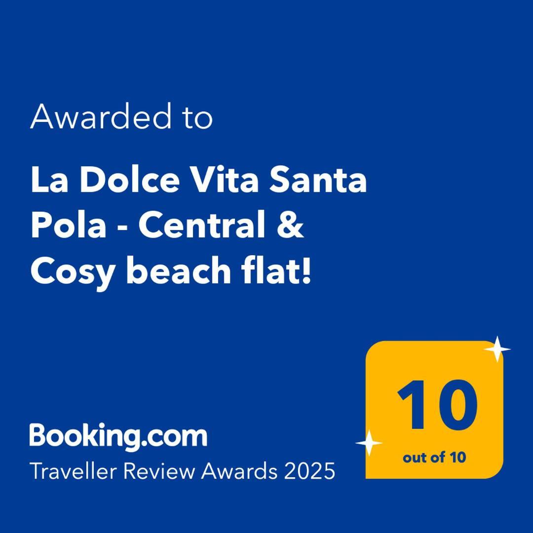 La Dolce Vita Santa Pola - Central & Cosy Beach Flat! Exterior photo